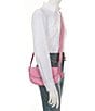 Color:Vivid Pink - Image 4 - Emmy 23 Saddle Crossbody Bag