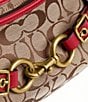 COACH Ergo Signature Logo Belted Canvas Shoulder Bag - Image 6
