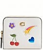 COACH Coach Essential Billfold Wallet with Sticker Print, Color:Chalk - Image 1