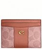 COACH Essential Card Case in Signature Canvas Wallet - Image 1