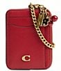 COACH Essential Cherry Charm Chain Card Case - Image 1