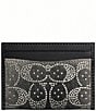 COACH Essential Crystal Signature Denim Card Case - Image 1