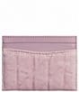 COACH Essential Denim Quilted Card Case, Color:Ballerina - Image 2
