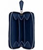 COACH Essential Denim Logo Small Zip Around Card Case, Color:Deep Blue - Image 3
