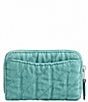 COACH Essential Denim Small Zip Around Card Case, Color:Ivy - Image 2