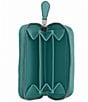 COACH Essential Denim Small Zip Around Card Case, Color:Ivy - Image 3