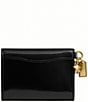COACH Essential Flap Card Case With Charms, Color:Black - Image 2