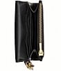 COACH Essential Flap Card Case With Charms, Color:Black - Image 3