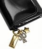 COACH Essential Flap Card Case With Charms, Color:Black - Image 4