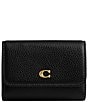 COACH Essential Flap Card Case, Color:Black - Image 1