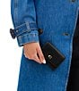 COACH Essential Flap Card Case, Color:Black - Image 4