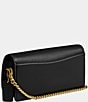 COACH Evie Long Wallet with Chain, Color:Black - Image 4