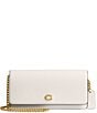 COACH Evie Long Wallet with Chain, Color:Chalk - Image 1