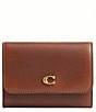 COACH Essential Loved Leather Flap Card Case - Image 1