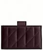 COACH Essential Multi-Card Holder With Pillow Quilting Wallet, Color:Black Currant - Image 2