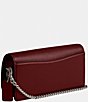 COACH Evie Long Wallet With Silver Chain, Color:Dark Ruby - Image 4