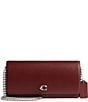 COACH Evie Long Wallet With Silver Chain, Color:Dark Ruby - Image 1