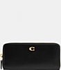 COACH Essential Slim Accordion Zip Wallet, Color:Black - Image 1