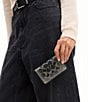 COACH Essential Slim Crystal Signature Denim Card Case - Image 3