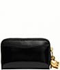 COACH Essential Small Zip Around Wallet with Charms, Color:Black - Image 2