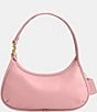 Color:Bubblegum - Image 1 - Eve Leather Gold Tone Shoulder Bag