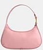 Color:Bubblegum - Image 2 - Eve Leather Gold Tone Shoulder Bag