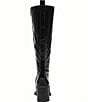 COACH Extended Calf Sculpted C Block Heel Leather Boots - Image 3