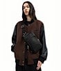 COACH Felix Canvas Cross Grain Leather Logo Sling Bag - Image 5