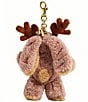 COACH Floppy Shearling Reindeer Bag Charm, Color:Brown Multi - Image 2