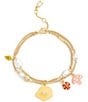 COACH Floral Statement Charm Line Bracelet - Image 2