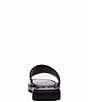 Color:Black - Image 3 - Florence Leather Slide Sandals