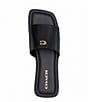 Color:Black - Image 4 - Florence Leather Slide Sandals