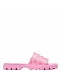 Color:Vivid Pink - Image 2 - Florence Signature Coated Canvas Slide Sandals