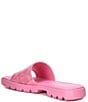 Color:Vivid Pink - Image 5 - Florence Signature Coated Canvas Slide Sandals