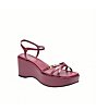 COACH Ginny Leather Ankle Strap Platform Sandals - Image 1