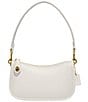 COACH Swinger 20 Leather Shoulder Bag, Color:Chalk - Image 1