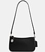Color:Black - Image 1 - Glovetanned Leather Penn Shoulder Bag