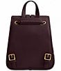 COACH Glovetanned Leather Turnlock Backpack, Color:Black Currant - Image 2