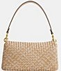 COACH Woven Soft Tabby Gold Hardware Shoulder Bag, Color:Ivory - Image 2