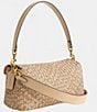 COACH Woven Soft Tabby Gold Hardware Shoulder Bag, Color:Ivory - Image 5