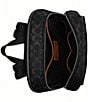 COACH Gotham Signature Coated Canvas Backpack, Color:Black Sigure - Image 4
