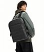 COACH Gotham Signature Coated Canvas Backpack, Color:Black Sigure - Image 6