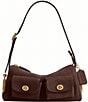 COACH Haversack 27 Suede Turnlock & Kisslock Pocket Shoulder Bag - Image 1