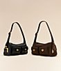 COACH Haversack 27 Suede Turnlock & Kisslock Pocket Shoulder Bag - Image 5