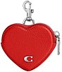 COACH Heart Coin Purse, Color:Sport Red - Image 1