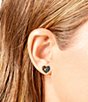 Color:Multi/Gold - Image 3 - Heart Rainbow Crystal Stud Earrings