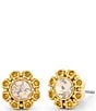 COACH Heirloom Tea Rose Stud Earrings - Image 1
