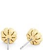 COACH Heirloom Tea Rose Stud Earrings - Image 2