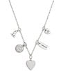 COACH Heritage Charm Bib Collar Necklace - Image 1