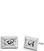 COACH Heritage Signature Envelope Stud Earrings - Image 1